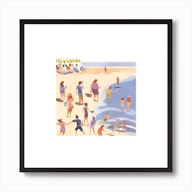 People At The Beach Art Print