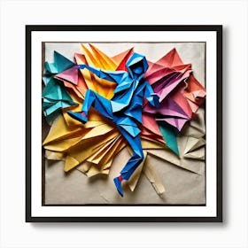 Origami Art 17 Art Print