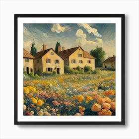 Tranquil Country Blooms Art Print