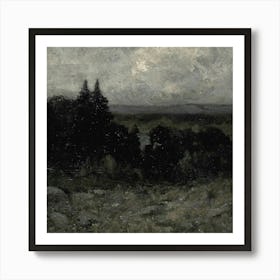 Dark Moody H 3 Art Print