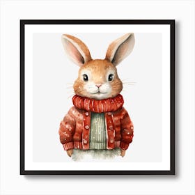 Rabbit In A Sweater 1 Art Print