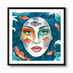 Mermaid 6 Art Print