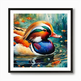 Mandarin Duck Art Print