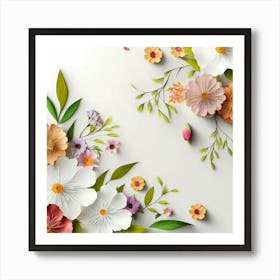 Paper Flowers 1 Art Print