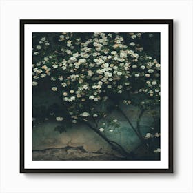 Roses On A Wall Art Print