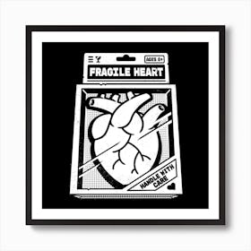 Fragile Heart Square Art Print