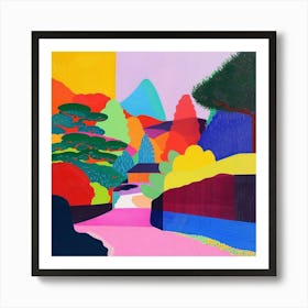 Abstract Park Collection Kenrokuen Garden Kanazawa Japan 4 Art Print