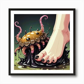 Foot In The Mud Art Print