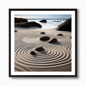 Zen Sand Art Art Print