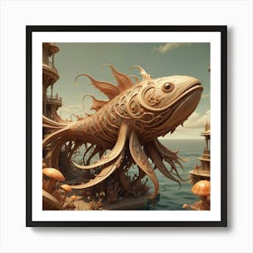 Fish In The Water Art Print