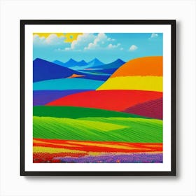 Colorful Landscape Art Print