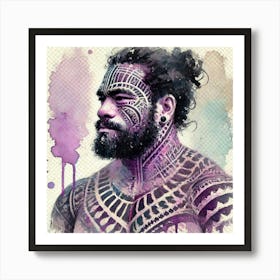 Polynesian Warrior Poster