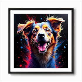 Dog Painting Art Print