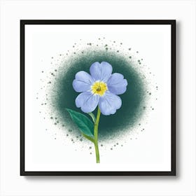 Blue Flower Art Print