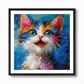 Kitty Painting Art Print