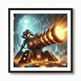 Volka Narys Geo Blast Cannon Art Print