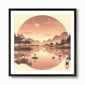 Hue Landscape Painting Art Print