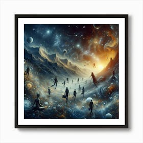 Psychedelic Landscape Art Print