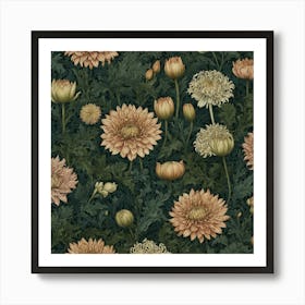 Chrysanthemums Art Print