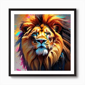 Lion Painting 73 Art Print