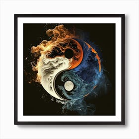 Myeera Yin Yang Symbol Subtle Use Of The Earth Element Water El 3eae4295 0395 42b6 B848 75e6401746d6 1 Art Print