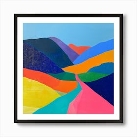 Colourful Abstract Sierra Nevada National Park Usa 3 Affiche