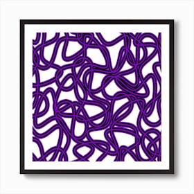 Purple Swirls 1 Art Print