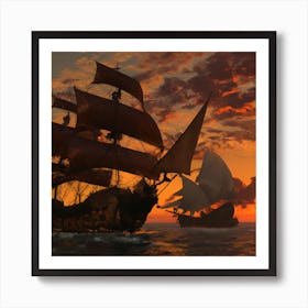 Pirate Battle Art Print