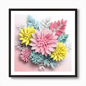 Paper Flowers Art Print