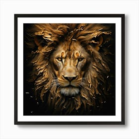 Lion Head 3 Art Print