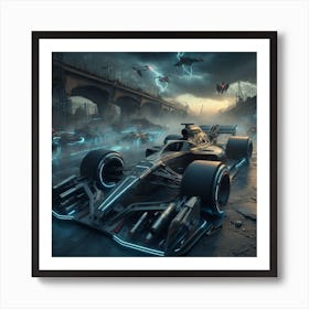 High Speed Military Formula One, Year 2160 Art Print