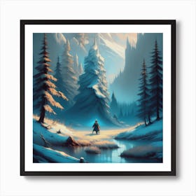 Frozen Wonderland Art Print
