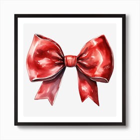 Red Bow 11 Art Print