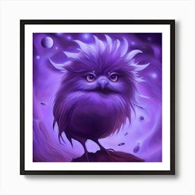 Purple Chubby Art Print