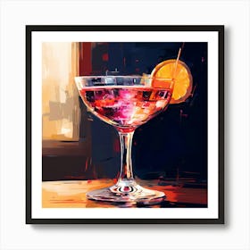 Cocktail Painting Art Print