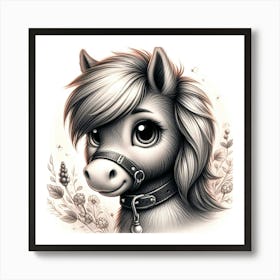 Creative Horse Beauty Illustration Nr 62 Art Print