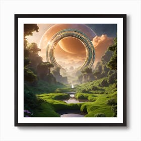 Portal To Planet Love 1 Art Print