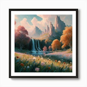Waterfall 9 Art Print