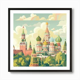 Moscow St Basil'S Cathedral 4 Art Print