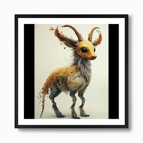 Horned Deer Art Print