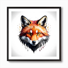 Fox Head 1 Art Print