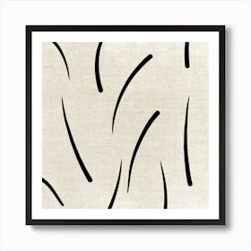 Abstract Brushstrokes Art Print