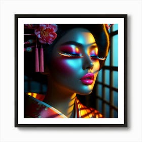 Creative Geisha Artwork 38 Art Print