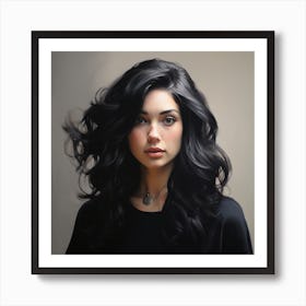 Portrait Of A Young Woman 1 Art Print