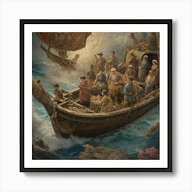 Voyage Of The Seven Seas art print paintings Art Print