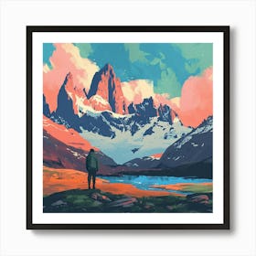 Chilean Mountains Art Print