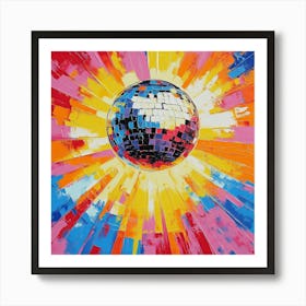 Disco Ball Art 44 Art Print