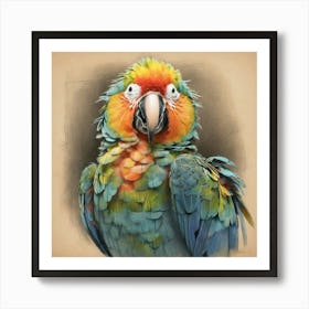 Colorful Parrot 42 Poster