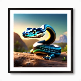 Snake In The Forest Art Print