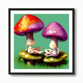 Mushroom Fairy Art Print